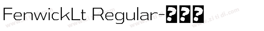 FenwickLt Regular字体转换